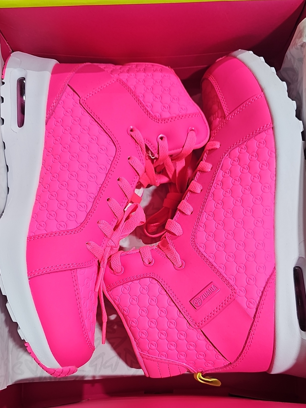Zumba Air Boss-Hot Pink High-Top Sneakers